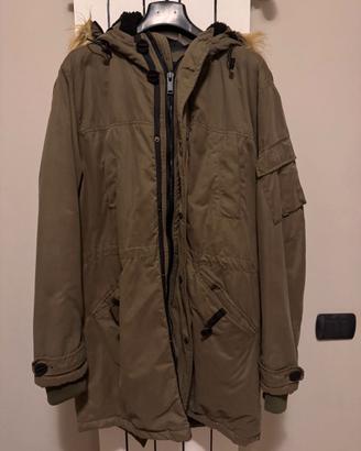 Parka uomo invernale verde militare - Taglia L