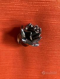 Anello argento 925 con rosa