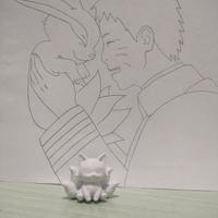 Statuina di volpe mistica in stampa 3d