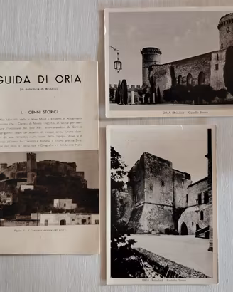 Oria (BR) Anni 30 Guida Marsella + 2 Foto Castello