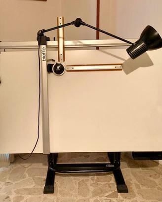 TAVOLO CON TECNIGRAFO BIEFFE E SGABELLO