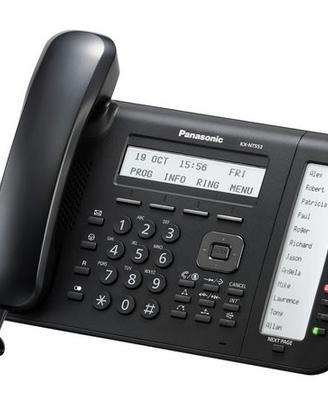 Telefono IP Fisso Panasonic KX-NT553 Nero