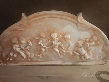 Decorazione muro angeli in gesso