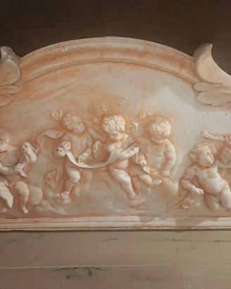 Decorazione muro angeli in gesso