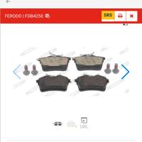 Kit pastiglie freno ferodo Peugeot 308 Citroën 