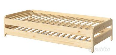 Letto impilabile bambini con 2 materassi