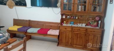 mobili legno massello taverna montagna