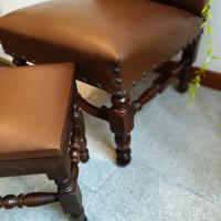 Raro Set Vintage: Sedia e Poggiapiedi 