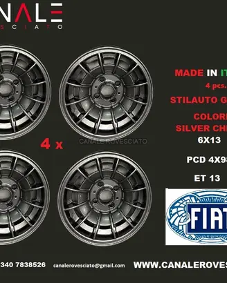 Cerchi 13 GRIFO 6x13 4x98 fiat 124 127 128 131