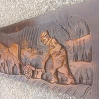 quadro in legno intagliato 