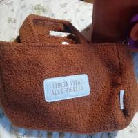 Borsa in lana riccia