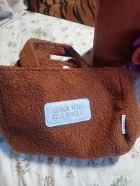 Borsa in lana riccia