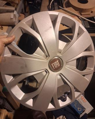 n.4 Copricerchi Ducato X290 Logo Rosso 16"