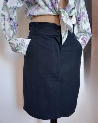 Gonna da donna in lana blu - Pop84 - tg 42