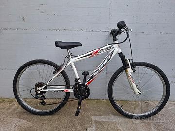 Bici MTB 24 pollici ammortizzata bambino/a 