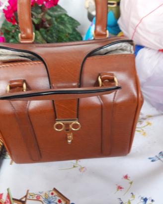 borsa pelle vintage
