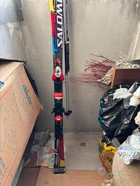 Sci salomon uomo 160 con bastoncini gipron