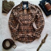 Camicia flanella Blake Shelton x Land's End tagl.S