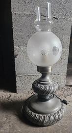 Lampade in peltro e vetro satinato