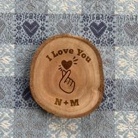 Fetta di Legno Personalizzata – san valentino