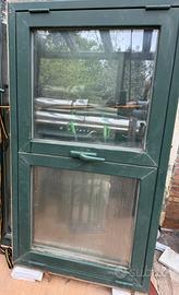 Infissi in alluminio verde gotico a taglio termico