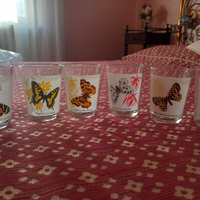 Set bicchieri con farfalle