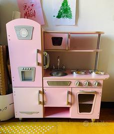 Cucina giocatolo rosa stile Vintage