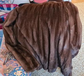 Pellicia vintage in visone MEC lunghezza 112 cm