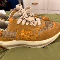 Etro sneakers nappa e tela
