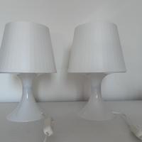 2 Lampade da tavolo, bianco, 29 cm