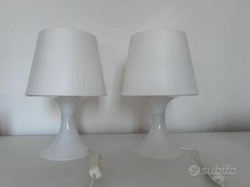 2 Lampade da tavolo, bianco, 29 cm