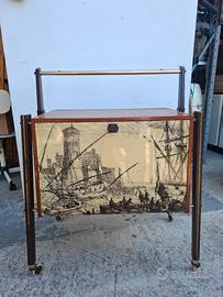 carrello mobile bar vintage mid century