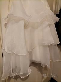 Completo veste cerimonia bimba con coprispalle