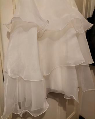 Completo veste cerimonia bimba con coprispalle