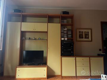 Mobile soggiorno legno di noce pieno