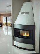 Stufa a pellet ventilata idro legna garanzia fiera