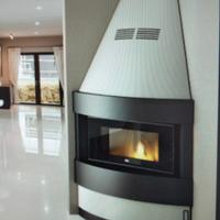 Stufa a pellet ventilata idro legna garanzia fiera