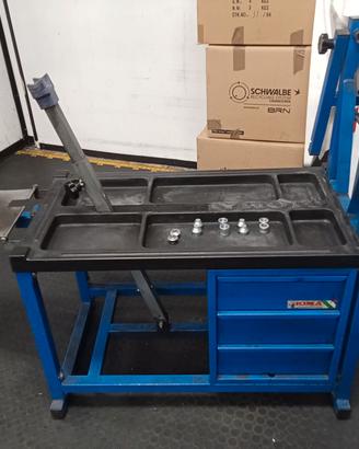 cavalletto officina bicicletta