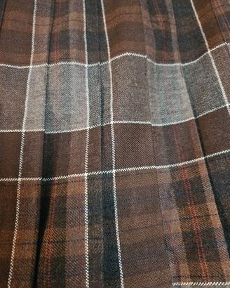 Gonna tartan plisettata