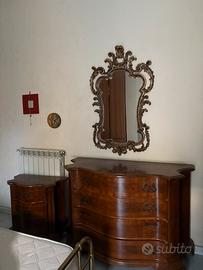 Comodini e comò grande inclusa di specchio