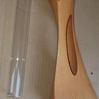 Vaso moderno ricoperto in legno