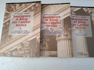 lotto di num.3 libri analisi tecnica di borsa