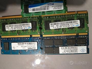 RAM ddr2 per portatili 