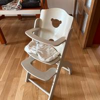 Seggiolone da tavolo con inserto vassoio