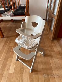 Seggiolone da tavolo con inserto vassoio