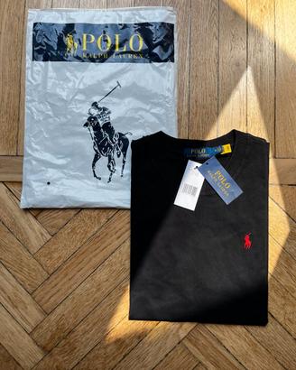 Maglia Polo Ralph Lauren NUOVA M NERA