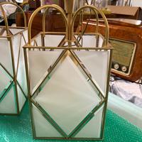 Coppia lampadari stile lanterna vintage