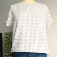 T-shirt Tommy Hilfiger in pizzo sangallo bianco  M