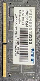 RAM 8 GB PATRIOT PER PORTATILE PSD48G21332S
