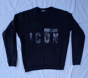 Felpa maniche lunghe  Dsquared2 icon   Nera   M